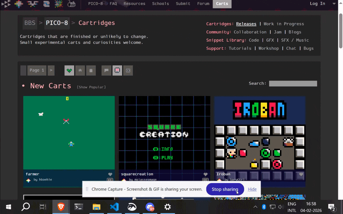 Descargar Juegos Pico-8